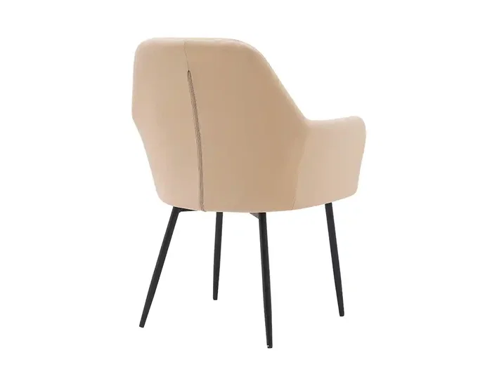 Q-connect Silla Confidente Marrón Arena Base Metálica Altura Máx 820 mm Anchura 570 mm Profundidad 580 mm Tela