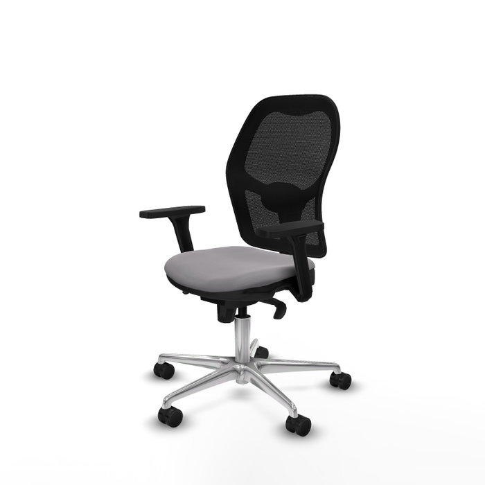 PIQUERAS Y CRESPO Silla de oficina Jorquera Gris y Negro con mecanismo Sincro PIQUERAS Y CRESPO Silla de oficina Jorquera Gris y Negro con mecanismo Sincro