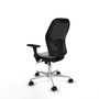 PIQUERAS Y CRESPO Silla de oficina Jorquera Gris y Negro con mecanismo Sincro