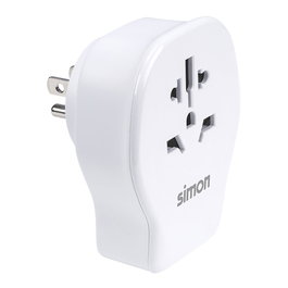 Simon Adaptador de Viaje Universal USA USB-A + 2 USB-C 20W Carga Rápida con Bolsa de Transporte