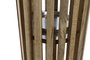 DKD Home Decor Portavelas Mango Cristal Marrón Natural