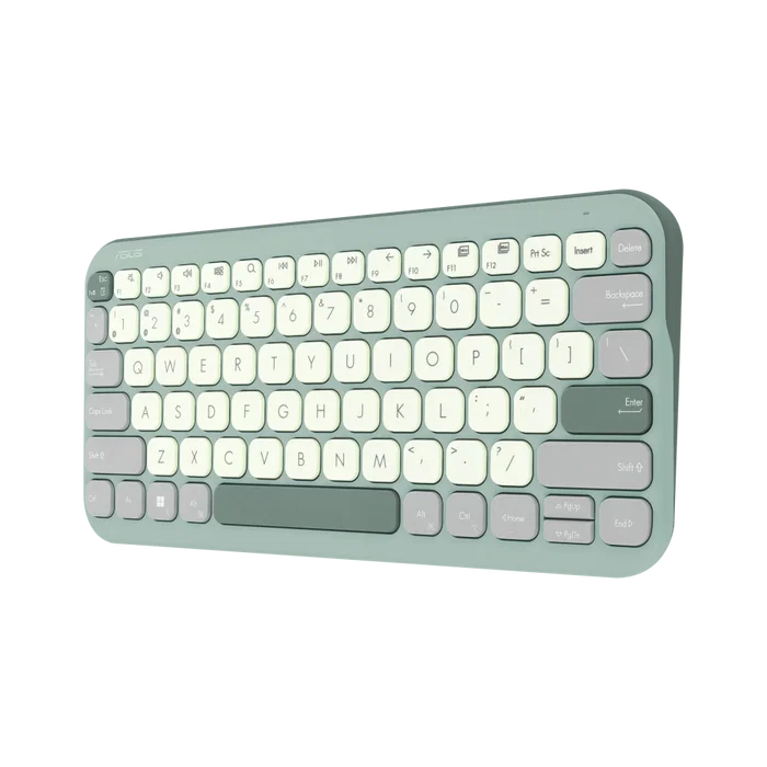 Asus Marshmallow KW100 Teclado Inalámbrico Verde QWERTY Español