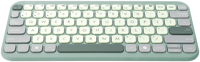 ASUS Marshmallow Keyboard KW100 Verde QWERTY Español