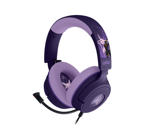 Razer Kraken V4 X – Espeon & Umbreon Edition Auriculares Alámbrico USB Type-C / Type-A Púrpura, Negro