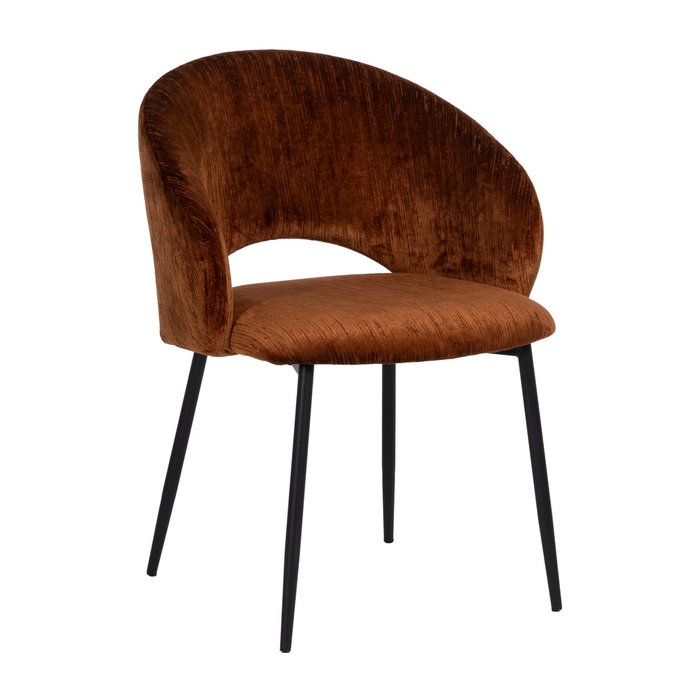 Silla Marrón Tejido-Metal Contract 58 X 60 X 80,50 cm (Set de 2)