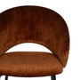 Silla Marrón Tejido-Metal Contract 58 X 60 X 80,50 cm (Set de 2)