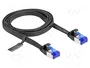 DeLOCK Cable de parcheo plano RJ45 macho a macho Cat.6A flexible 1 m negro