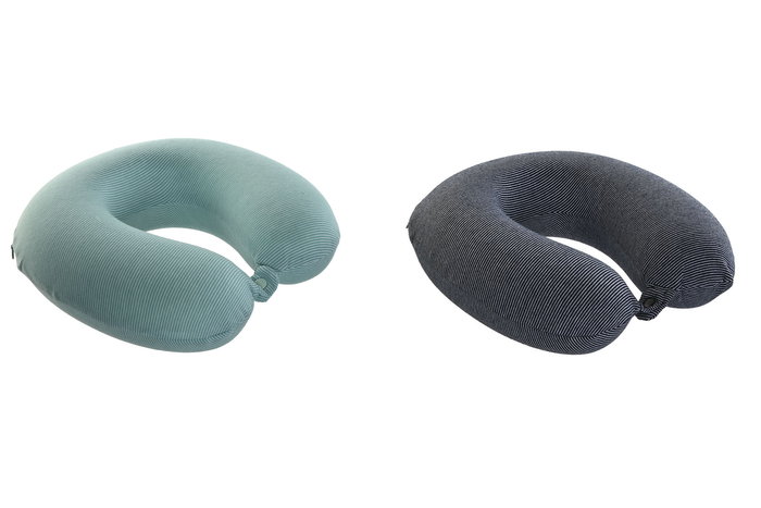 DKD Home Decor Cojin Viaje Basicos Verde Menta Azul 30 x 10 x 30 cm (4 Unidades) Poliester Spandex Memoria