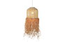 DKD Home Decor Lámpara de Techo de Ratán Hecha a Mano Natural 30x30x65 cm