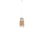 DKD Home Decor Lámpara de Techo de Ratán Hecha a Mano Natural 30x30x65 cm