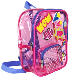The Concept Factory Mochila Infantil Parches Trans PVC