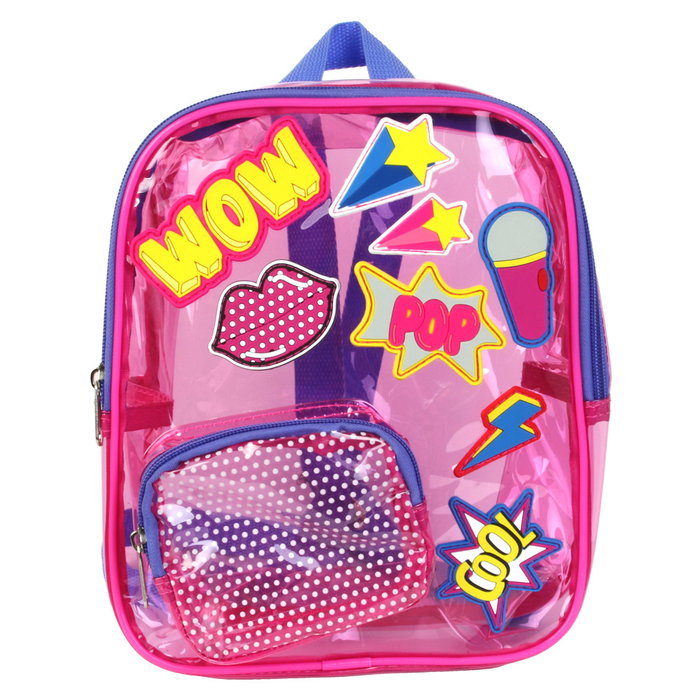 The Concept Factory Mochila Infantil Parches Trans PVC