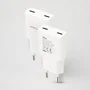 Nanocable Cargador de pared 2xUSB-C PD 30W Blanco