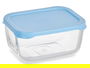 Pasabahce Fiambrera Snow Box Tapa Azul 420 ml (12.5 x 6 x 9.5 cm) (Set de 12)