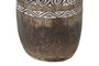 DKD Home Decor Macetero de Madera Tallado Cocotero Marrón 30x30x120 cm
