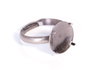 Innspiro Anillo metálico ajustable con base garra de 12 mm, plateado envejecido