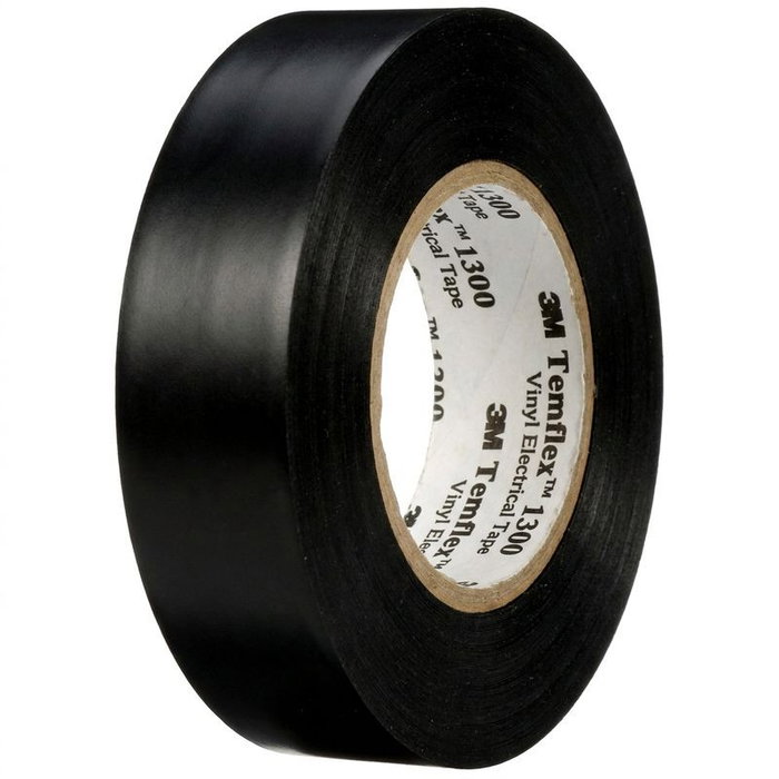 3M Cinta aislante Temflex negra de 19 mm x 20 m