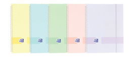 Carpeta Fundas (Tarifario) Oxford Live&Go Espiral Pp A4 30 F. Con Goma Surtido (5 Colores Pastel) (Set de 10)