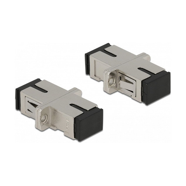 DeLOCK Acoplador de Fibra Óptica SC Simplex Hembra a SC Simplex Hembra Monomodo Metal - 12.7 mm