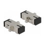 DeLOCK Acoplador de Fibra Óptica SC Simplex Hembra a SC Simplex Hembra Monomodo Metal - 12.7 mm