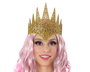 Corona Alta Dorada Brillante Princesa O Reina Fantasía Para Fiestas, Teatro Y Fotografía