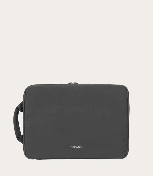 Tucano Sandy Funda para Portátil de 35,6 cm (14") Negro, Plástico Reciclado, Asa de Transporte, Resistente a Rayones y Polvo
