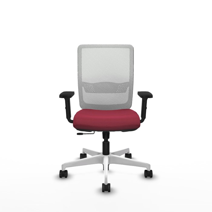 PIQUERAS Y CRESPO Silla de oficina Haches Granate y Blanco PIQUERAS Y CRESPO Silla de oficina Haches Granate y Blanco
