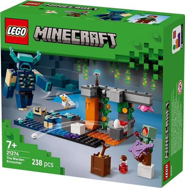 LEGO Minecraft El Encuentro con el Custodio Juego de Construcción 238 Piezas