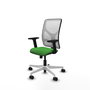 PIQUERAS Y CRESPO Silla de oficina Motilla con mecanismo Sincro, Verde y Blanco