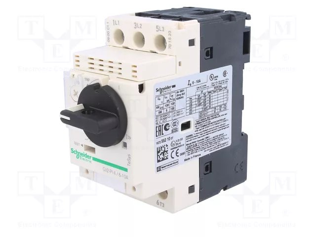 SCHNEIDER ELECTRIC GV2P14 Interruptor Motorizado 3kW 230÷690VAC SCHNEIDER ELECTRIC GV2P14 Interruptor Motorizado 3kW 230÷690VAC