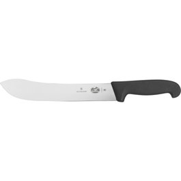 Victorinox Cuchillo de Carnicero Fibrox 25 cm Negro 5.7403.25 de Acero Inoxidable