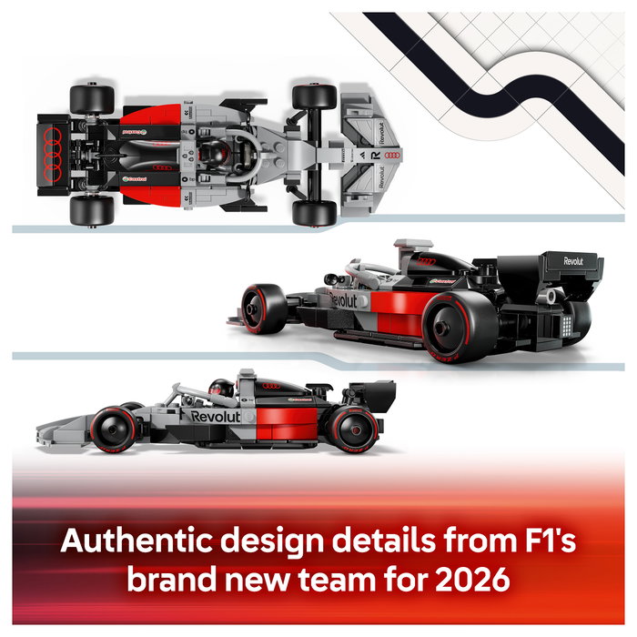 LEGO Speed Champions Audi Revolut F1 Team R26 Coche de carreras 77259