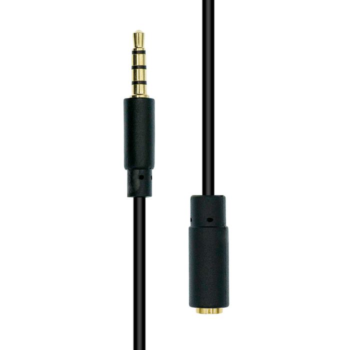 ProXtend Cable de Extensión Mini-Jack 4-Pin Slim Negro 5M
