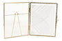 DKD Home Decor Marco de Fotos 15x20 Metal y Cristal Dorado