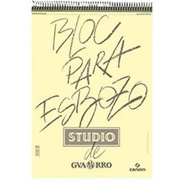 Canson Bloc Para Esbozo Studio A5 Espiral 50H 90gr Microperforado Blanco Amarfilado