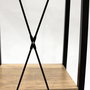 Home Deco Factory Estantería Loka 4 Baldas Metal y Contrachapado 34x32x148 cm Colección Industriel