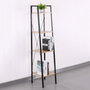 Home Deco Factory Estantería Loka 4 Baldas Metal y Contrachapado 34x32x148 cm Colección Industriel