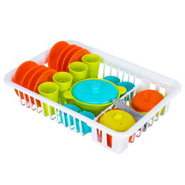 Tachan Escurridor Grande 35 Piezas Juego de Vajilla de Imitación para Niños +3 Años