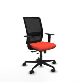 PIQUERAS Y CRESPO Silla de oficina Haches Naranja oscuro y Negro