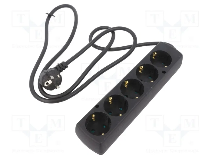 JONEX Prolongador de Alimentación H05VV-F 3G1,5mm2 1,5m Negro JONEX Prolongador de Alimentación H05VV-F 3G1,5mm2 1,5m Negro