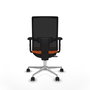 PIQUERAS Y CRESPO Silla de oficina Horna Naranja y Negro