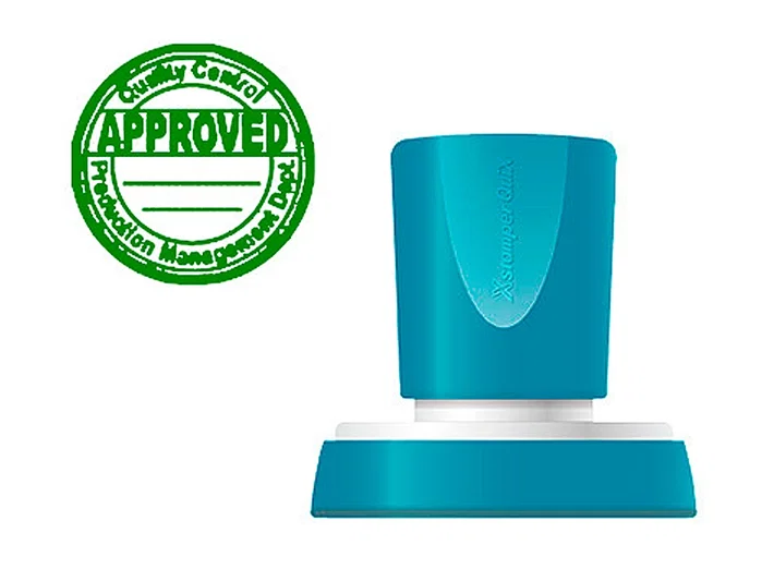 X'stamper Sello Quix Personalizable Verde Redondo 38 mm