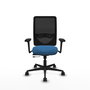 PIQUERAS Y CRESPO Silla de oficina Zulema con mecanismo Sincro/Traslack Azul claro y Negro
