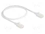 DeLOCK Cable de red RJ45 Cat.6A Slim 0,5 m Blanco