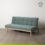 Sofá-Cama Verde Metal-Madera Salón 178 X 94 X 86 cm