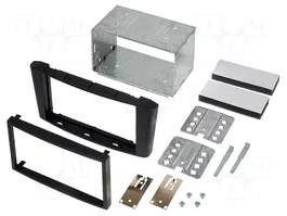 ACV Bastidor de montaje de radio 2 DIN para Toyota Avensis (T25) 2003-2009, Negro