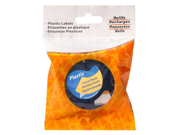 Q-connect Cinta para máquina Letratag 12 mm x 4 m negro-hiperamarillo