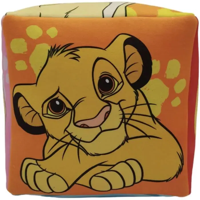 El Rey León Cojín Cubo Premium Microfibra 25 x 25 x 25 cm