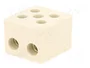 BM GROUP Bloque de bornas de alimentación de 4 polos, 450V, natural