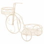 Soporte para Maceta Alexandra House Living Blanco Metal Hierro Bicicleta 30 x 61 x 55 cm